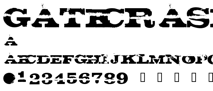 gatecrasher texan font